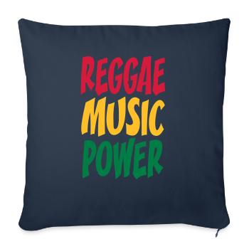 rasta Musikleistung - Sofakissenbezug 45 x 45 cm - Navy - Vorne