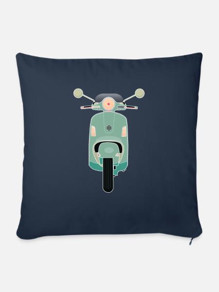Grüner Roller - Sofakissenbezug 45 x 45 cm - Navy
