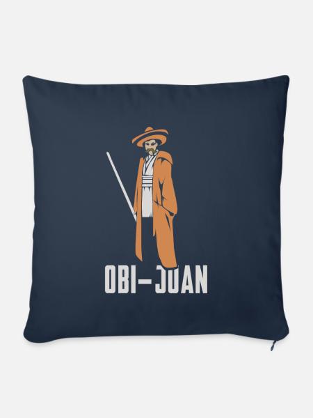 Obi Juan Geschenk - Sofakissenbezug 45 x 45 cm - Navy