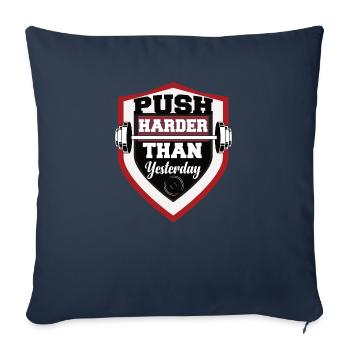Fitness Muscle Squats Crosslifting Athlete Sport - Sofa pillowcase 17,3'' x 17,3'' (45 x 45 cm) - navy - Front