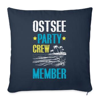 Ostsee Party Crew - Sofa pillowcase 17,3'' x 17,3'' (45 x 45 cm) - navy - Front