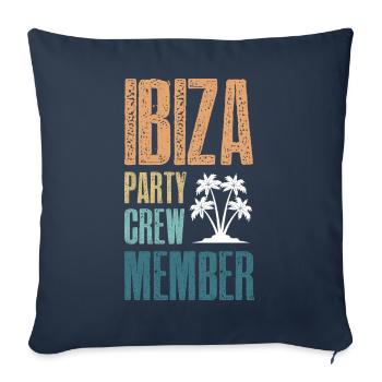 Ibiza Party Crew - Sofa pillowcase 17,3'' x 17,3'' (45 x 45 cm) - navy - Front