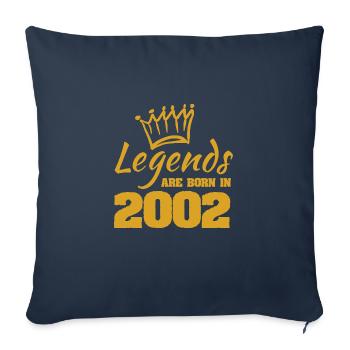 Jahr 2002 - Sofakissenbezug 45 x 45 cm - Navy - Vorne