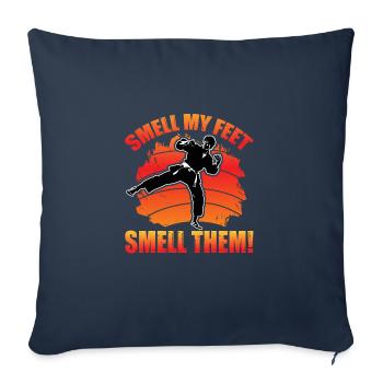 Smell my feet Smell Them - Sofa pillowcase 17,3'' x 17,3'' (45 x 45 cm) - navy - Front