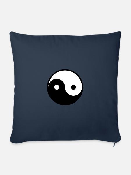 Yin Yang - Sofakissenbezug 45 x 45 cm - Navy