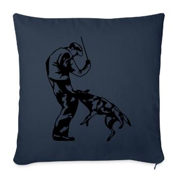 Sport canin - Housse de coussin décorative 45 x 45 cm - bleu marine - Devant