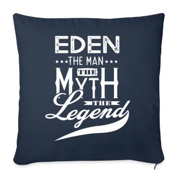Eden custom t-shirt eden first name - Sofa pillowcase 17,3'' x 17,3'' (45 x 45 cm) - navy - Front