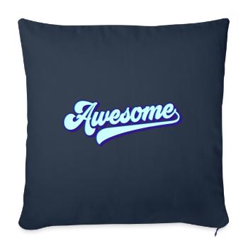 Awesome | Colors change - Sofa pillowcase 17,3'' x 17,3'' (45 x 45 cm) - navy - Front