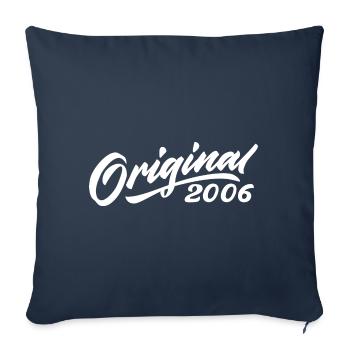 Original 2006 Birthday Gift 2006 - Sofa pillowcase 17,3'' x 17,3'' (45 x 45 cm) - navy - Front