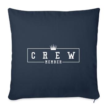 crew member krone - Housse de coussin décorative 45 x 45 cm - bleu marine - Devant