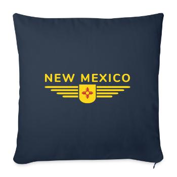 New Mexico Fan T-Shirt – a must-have for fans! - Sofa pillowcase 17,3'' x 17,3'' (45 x 45 cm) - navy - Front