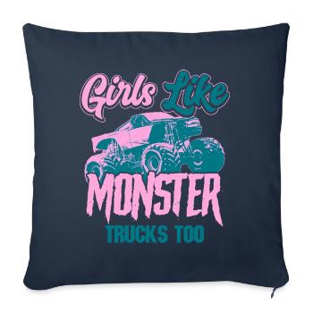 Monstertruck - Sofakissenbezug 45 x 45 cm - Navy - Vorne