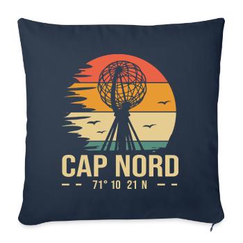 Cap Nord - Housse de coussin décorative 45 x 45 cm - bleu marine - Devant