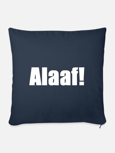 Alaaf [white] - Sofakissenbezug 45 x 45 cm - Navy