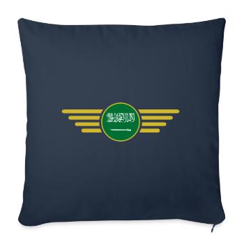 J’adore l’Arabie Saoudite, l’élégance style design T-Shi - Housse de coussin décorative 45 x 45 cm - bleu marine - Devant
