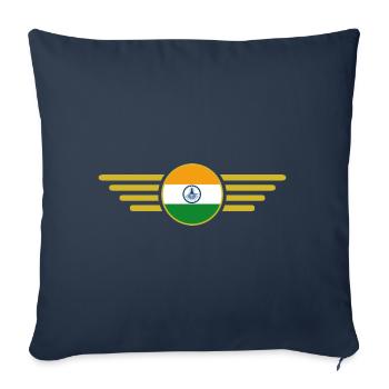 I Love India, Style Design T-Shirt - Sofa pillowcase 17,3'' x 17,3'' (45 x 45 cm) - navy - Front