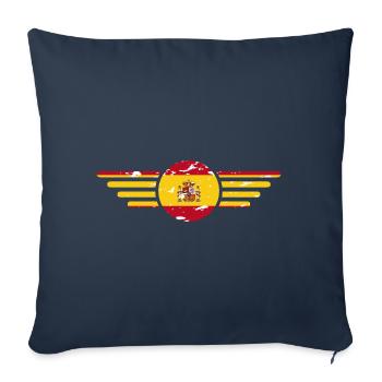 I Love Spain, Elegance Style Design T-Shirt - Sofa pillowcase 17,3'' x 17,3'' (45 x 45 cm) - navy - Front