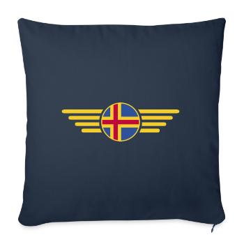 I Love Åland, Elegance Style Design T-Shirt - Sofa pillowcase 17,3'' x 17,3'' (45 x 45 cm) - navy - Front