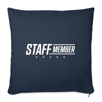 staff member - Housse de coussin décorative 45 x 45 cm - bleu marine - Devant