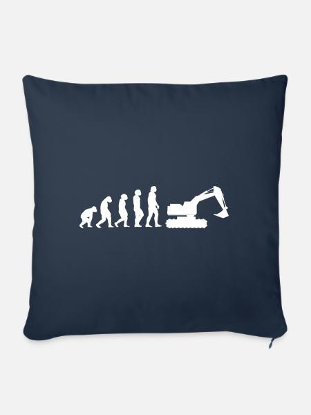 Evolution Tiefbauer - Sofakissenbezug 45 x 45 cm - Navy