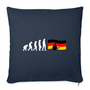Evolution Deutschlehrer - Sofakissenbezug 45 x 45 cm - Navy - Vorne