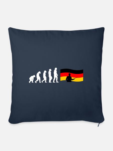 Evolution Deutschlehrer - Sofakissenbezug 45 x 45 cm - Navy