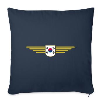 J’aime la Corée du Sud Design T-shirt Outfit - Housse de coussin décorative 45 x 45 cm - bleu marine - Devant