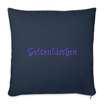 Gelsenkirchen Text | Colors changeable - Sofa pillowcase 17,3'' x 17,3'' (45 x 45 cm) - navy - Front