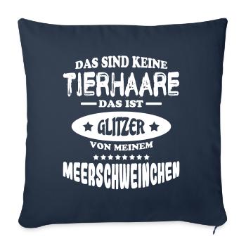 Meerschweinchen - Sofakissenbezug 45 x 45 cm - Navy - Vorne