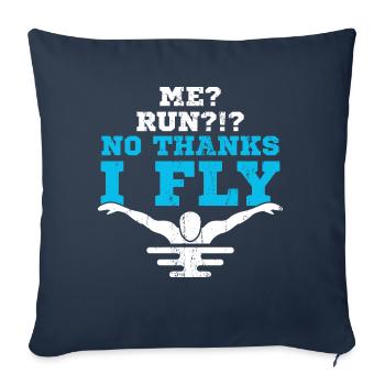 swimmer - Sofa pillowcase 17,3'' x 17,3'' (45 x 45 cm) - navy - Front