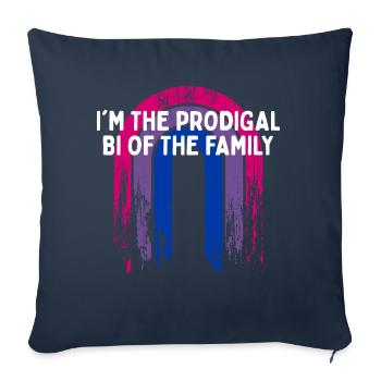 The Prodigal Bi of the Family Bisexual LGBTQ Bi - Sofa pillowcase 17,3'' x 17,3'' (45 x 45 cm) - navy - Front