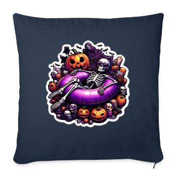 Halloween Chillin - Sofa pillowcase 17,3'' x 17,3'' (45 x 45 cm) - navy - Front