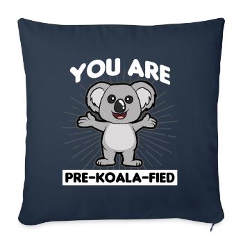 Koala Eucalyptus Australia - Sofa pillowcase 17,3'' x 17,3'' (45 x 45 cm) - navy - Front