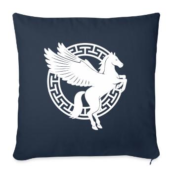 Mythologie: Griechischer Pferdegott - Sofakissenbezug 45 x 45 cm - Navy - Vorne