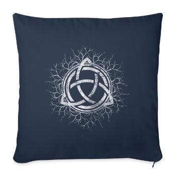 Triquetra - Sofakissenbezug 45 x 45 cm - Navy - Vorne