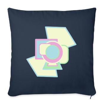 graphic art modern style - Sofakissenbezug 45 x 45 cm - Navy - Vorne