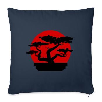 Bonsai Japan Baum Tokyo Flagge Kampfsport - Sofakissenbezug 45 x 45 cm - Navy - Vorne