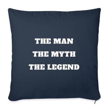 The Man The Myth The Legend FUN WEAR - Sofa pillowcase 17,3'' x 17,3'' (45 x 45 cm) - navy - Front