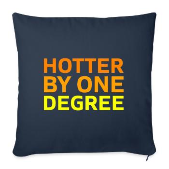 Cadeau de remise des diplômes de doctorat plus chaud - Housse de coussin décorative 45 x 45 cm - bleu marine - Devant