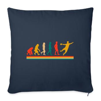 Handball Handballer Evolution Gift - Sofa pillowcase 17,3'' x 17,3'' (45 x 45 cm) - navy - Front