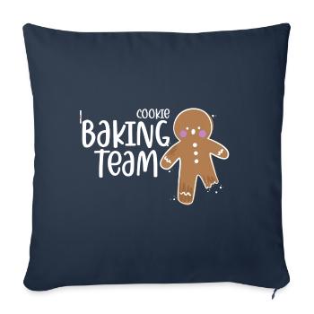 Cookie Baking Team Christmas Gift - Sofa pillowcase 17,3'' x 17,3'' (45 x 45 cm) - navy - Front