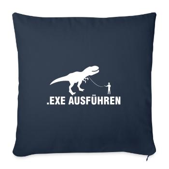 exe ausführen Informatiker Programmierer Geschenk. - Sofakissenbezug 45 x 45 cm - Navy - Vorne