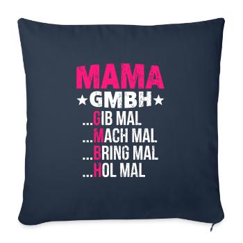Mama Gmbh Mutter Muttertag Frauen Damen Geschenk - Sofakissenbezug 45 x 45 cm - Navy - Vorne