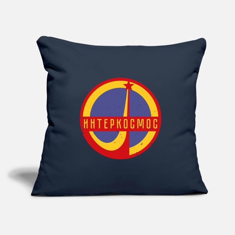Intercosmos Sputnik espace cadeau URSS Housse de coussin décorative 45 x 45 cm