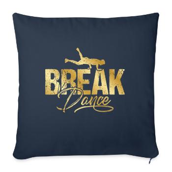Breakdance Breakdancing Gold - Sofa pillowcase 17,3'' x 17,3'' (45 x 45 cm) - navy - Front