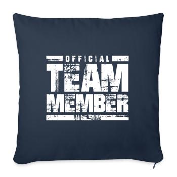 Membre de l’équipe Officiel - Housse de coussin décorative 45 x 45 cm - bleu marine - Devant