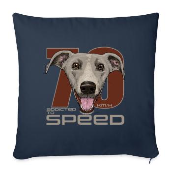 Greyhound Dog Greyhound Dog Racing Dog Sports - Sofa pillowcase 17,3'' x 17,3'' (45 x 45 cm) - navy - Front