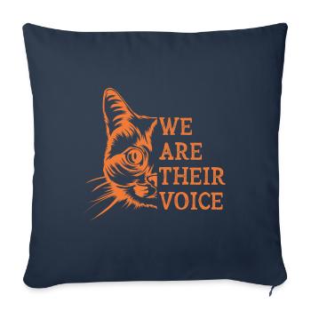 Nous sommes les autres de la voix plantes de cadeau végétal - Housse de coussin décorative 45 x 45 cm - bleu marine - Devant
