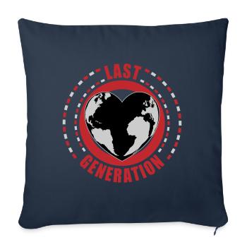 Last generation | Colors changeable - Sofa pillowcase 17,3'' x 17,3'' (45 x 45 cm) - navy - Front