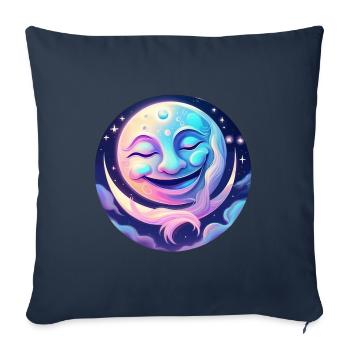 Mystic Moon - Sofakissenbezug 45 x 45 cm - Navy - Vorne